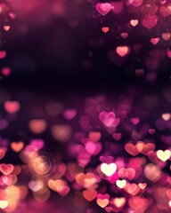 Modern Neon Love Pattern – Seamless Red Hearts