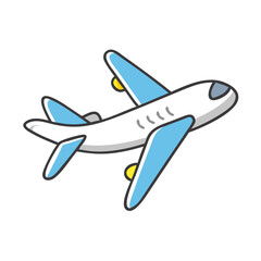simple airplane icon, simple airplane vector illustration-simple illustration of simple airplane, perfect for simple airplane logos and icons