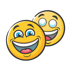 smileys emoji icon, smileys emoji vector illustration-simple illustration of smileys emoji, perfect for smileys emoji logos and icons