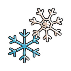 snowflakes icon, snowflakes vector illustration-simple illustration of snowflakes, perfect for snowflakes logos and icons