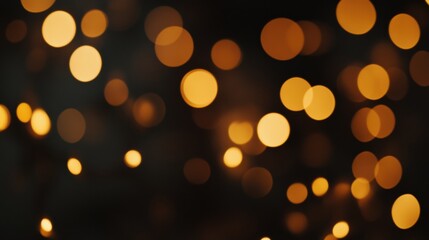 Fototapeta premium Soft Orange Bokeh Background with Warm Light Effects for Design Use