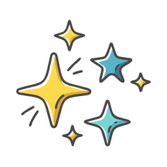 sparkle icon, sparkle vector illustration-simple illustration of sparkle, perfect for sparkle logos and icons