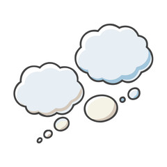 speech and thought bubbles icon, speech and thought bubbles vector illustration-simple illustration of speech and thought bubbles, perfect for speech and thought bubbles logos and icons
