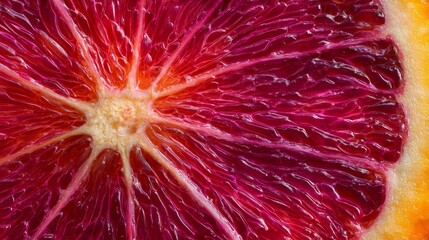 Blood orange cross-section