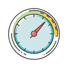 speed clock icon, speed clock vector illustration-simple illustration of speed clock, perfect for speed clock logos and icons