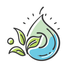 Fototapeta premium splash eco icon, splash eco vector illustration-simple illustration of splash eco, perfect for splash eco logos and icons