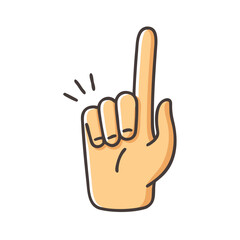 symbol of finger up icon, symbol of finger up vector illustration-simple illustration of symbol of finger up, perfect for symbol of finger up logos and icons