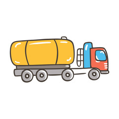 tanker truck icon, tanker truck vector illustration-simple illustration of tanker truck, perfect for tanker truck logos and icons