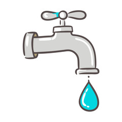 tap water icon, tap water vector illustration-simple illustration of tap water, perfect for tap water logos and icons