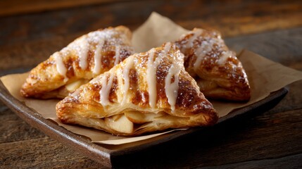 Freshly baked apple turnovers