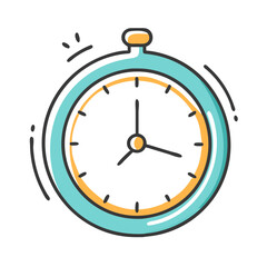 Obraz premium time icon, time vector illustration-simple illustration of time, perfect for time logos and icons