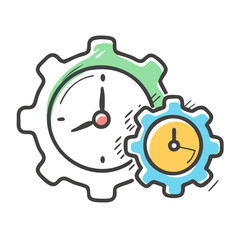 time managemen icon, time managemen vector illustration-simple illustration of time managemen, perfect for time managemen logos and icons