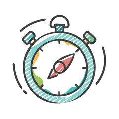 timer icon, timer vector illustration-simple illustration of timer, perfect for timer logos and icons