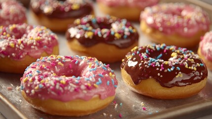Freshly baked donuts