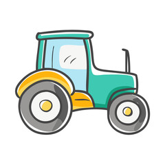 tractor icon, tractor vector illustration-simple illustration of tractor, perfect for tractor logos and icons