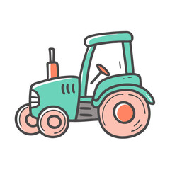 tractor icon, tractor vector illustration-simple illustration of tractor, perfect for tractor logos and icons