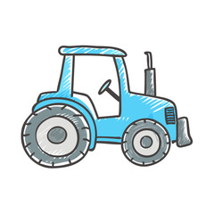 tractor icon, tractor vector illustration-simple illustration of tractor, perfect for tractor logos and icons