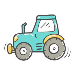 tractor icon, tractor vector illustration-simple illustration of tractor, perfect for tractor logos and icons