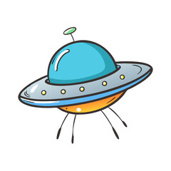 ufo icon, ufo vector illustration-simple illustration of ufo, perfect for ufo logos and icons