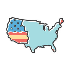 usa icon, usa vector illustration-simple illustration of usa, perfect for usa logos and icons