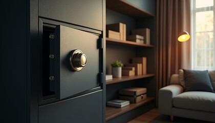 Modern Cozy Living Room Interior with Natural Light and Minimalist Design