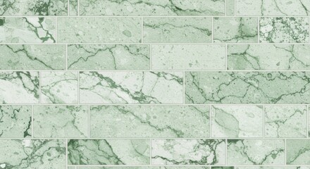 Obraz premium Green Marble Tile Pattern