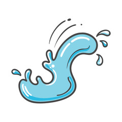 water splash icon, water splash vector illustration-simple illustration of water splash, perfect for water splash logos and icons