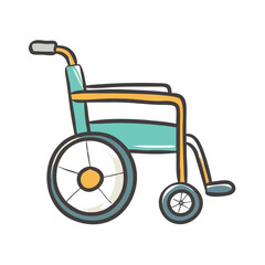 wheelchair icon, wheelchair vector illustration-simple illustration of wheelchair, perfect for wheelchair logos and icons