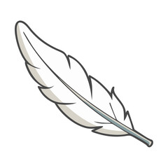 white birds feather icon, white birds feather vector illustration-simple illustration of white birds feather, perfect for white birds feather logos and icons