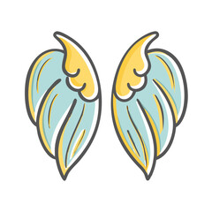 wings icon, wings vector illustration-simple illustration of wings, perfect for wings logos and icons