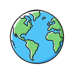 world planet earth icon, world planet earth vector illustration-simple illustration of world planet earth, perfect for world planet earth logos and icons