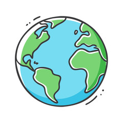 world planet earth icon, world planet earth vector illustration-simple illustration of world planet earth, perfect for world planet earth logos and icons