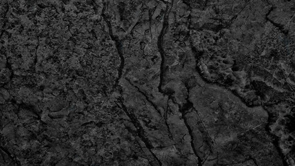 A black and white photo of a rock with a lot of cracks and crevices. moody and mysterious feel to it abstract texture background for template pages and banners