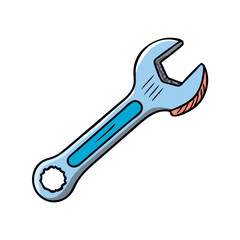 wrench icon, wrench vector illustration-simple illustration of wrench, perfect for wrench logos and icons