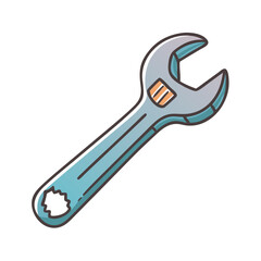 wrench icon, wrench vector illustration-simple illustration of wrench, perfect for wrench logos and icons