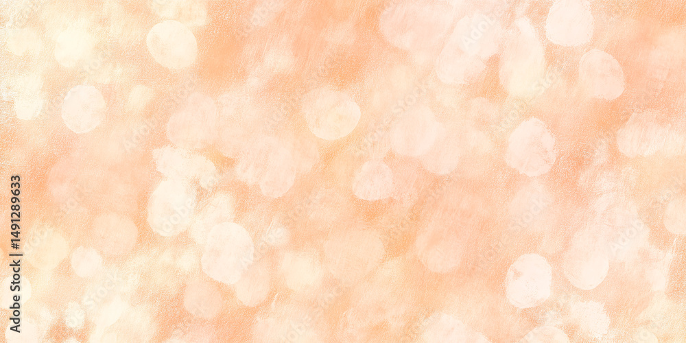 Poster peach bokeh background creating soft pastel colors with dreamy blur effect