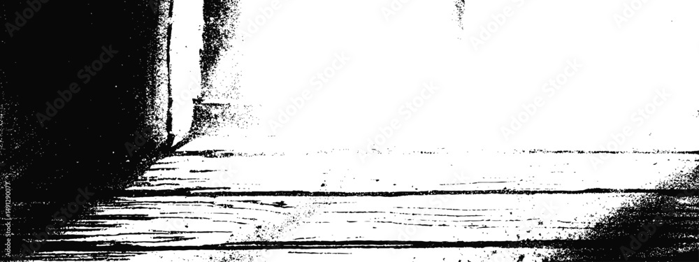 Poster high contrast abstract texture white background featuring black brush strokes and white space textur