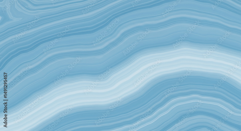 Poster light blue marble texture with elegant wavy pattern for background or wallpaper