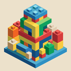 Fototapeta premium toy building blocks