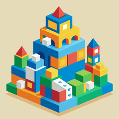 Fototapeta premium toy building blocks