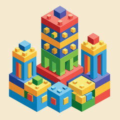 Fototapeta premium toy building blocks