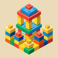 Obraz premium toy building blocks