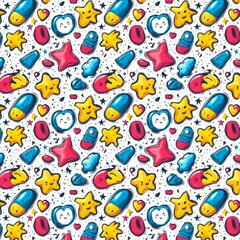 Naklejka premium Seamless Pattern Design