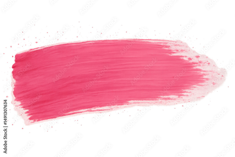 Aufkleber vibrant pink paint brush stroke creating textured design element, adding colorful artistic accent to