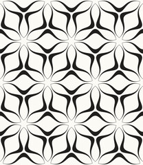 Fototapeta premium Vector seamless pattern. Stylish modern geometric ornament. Geometric striped background. Monochrome monochrome swatches. Tileable regular print.