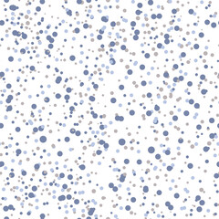 Vector seamless grainy pattern. Abstract background. Randomised splashed spots. Tiny pastel and black spots. Scattered dotted texture.	
