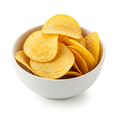 Round blue ceramic plate on white background, centered with high-key lighting and rim shadow with white background