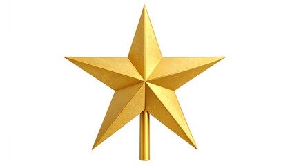 Golden Star Tree Topper.