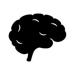 Human brain silhouette representing intelligence, memory, and abstract thought processes