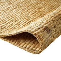 Contemporary Eco Straw Mat Featuring a Sleek Natural Design Isolated on Transparent Background